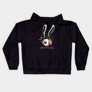 Listening Joni Mitchell Kids Hoodie